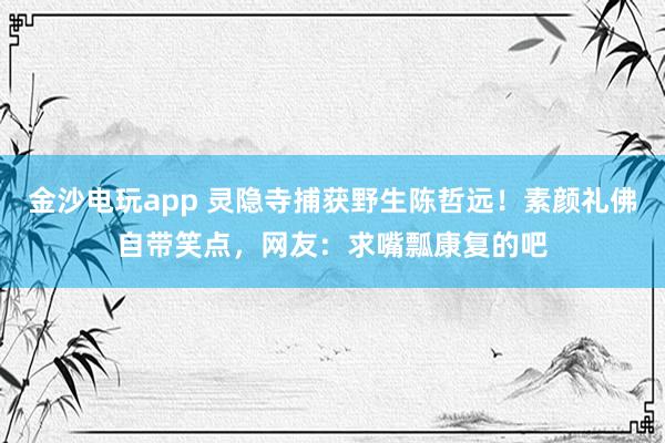 金沙电玩app 灵隐寺捕获野生陈哲远！素颜礼佛自带笑点，网友：求嘴瓢康复的吧