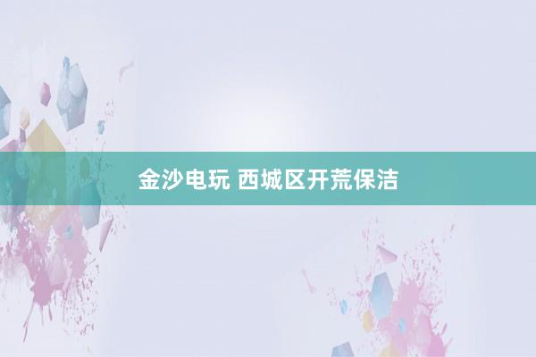 金沙电玩 西城区开荒保洁